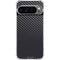 Black Carbon Fiber Specialty Texture Material Google Pixel 10 Pro XL Clear Case